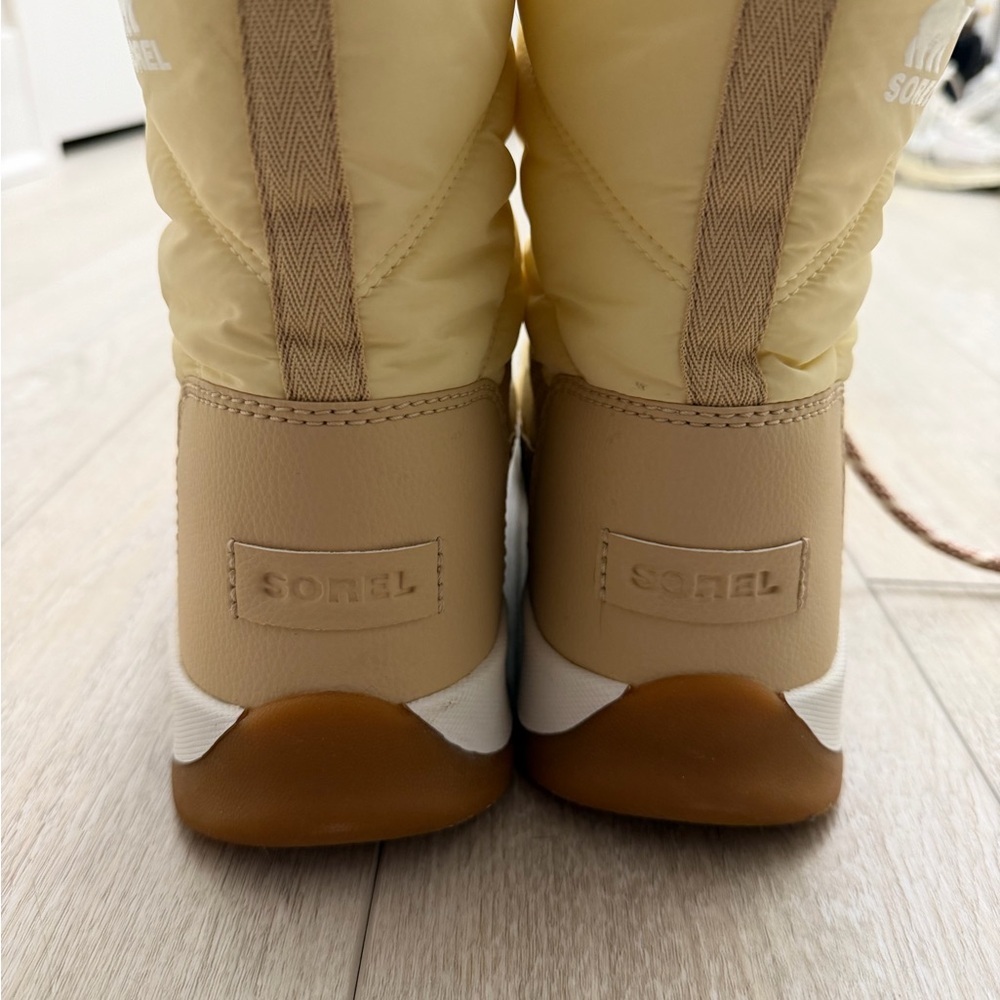 Sorel Waterproof Winter Boots Women’s Size 11 – Cream/Tan – Like New - Picture 3 of 11